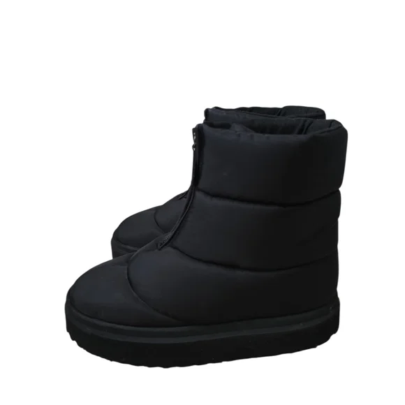 $475 Gia Borghini Women's Black Luna Quilted Puffy Ankle Boot - Picture 3 of 9